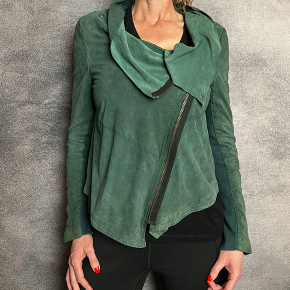 Muubaa Louis Drape Goat Leather Jacket - Picture 2 of 5